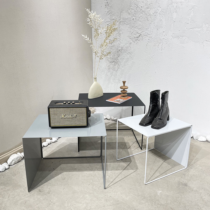 服装店流水台展示台中岛台高低展示桌北欧个性装饰创意橱窗展台