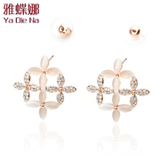 Ya na new Korean version of Opal diamond earring earring earring earrings fashion jewelry yu10