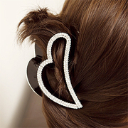 Catch ya na genuine heart love clamp fashion Korea big catch clip ponytail holder caught the Korean version of dzd01