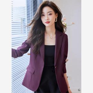 职业装小西装外套女2024春季新款高级感气质正装工作服西服套装秋