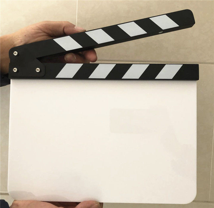 导演板打板空白标准场记板电影拍板剧组导演用的亚克力板  diy