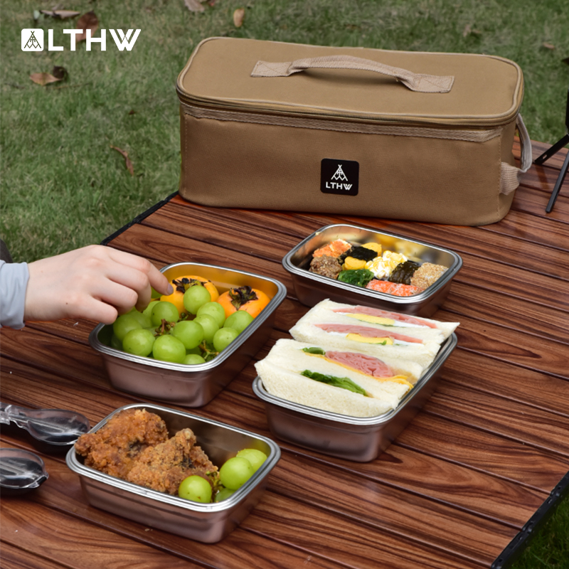 LTHW旅腾户外带菜盒露营野餐便携