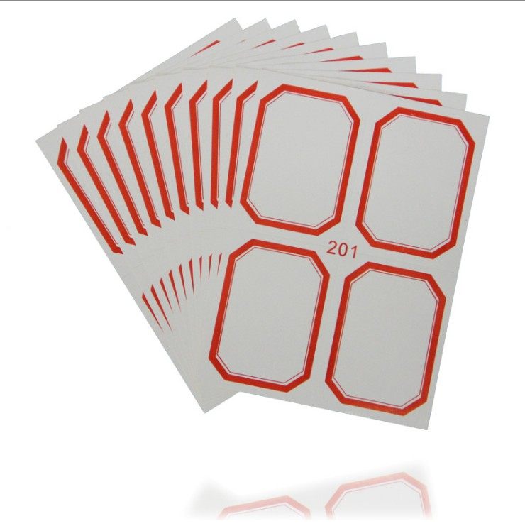 满包邮 空白价格标贴 标签纸 贴纸标签201不干胶标签 75*55mm