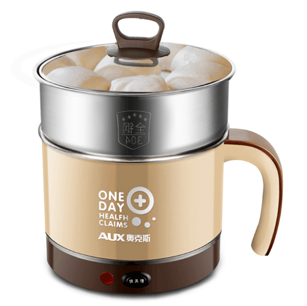 5升小型快煮304不锈钢不粘锅单人1-2人煮粥电热锅电煮锅电热杯优惠券