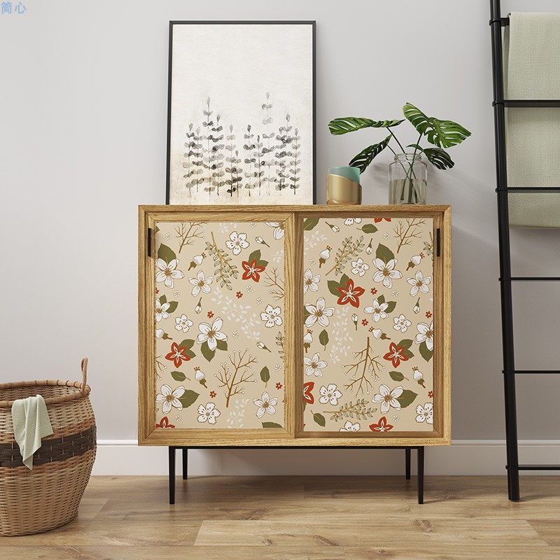美式复古橱柜衣柜贴纸自粘家具翻新床头柜装饰墙贴柜子改色遮丑贴