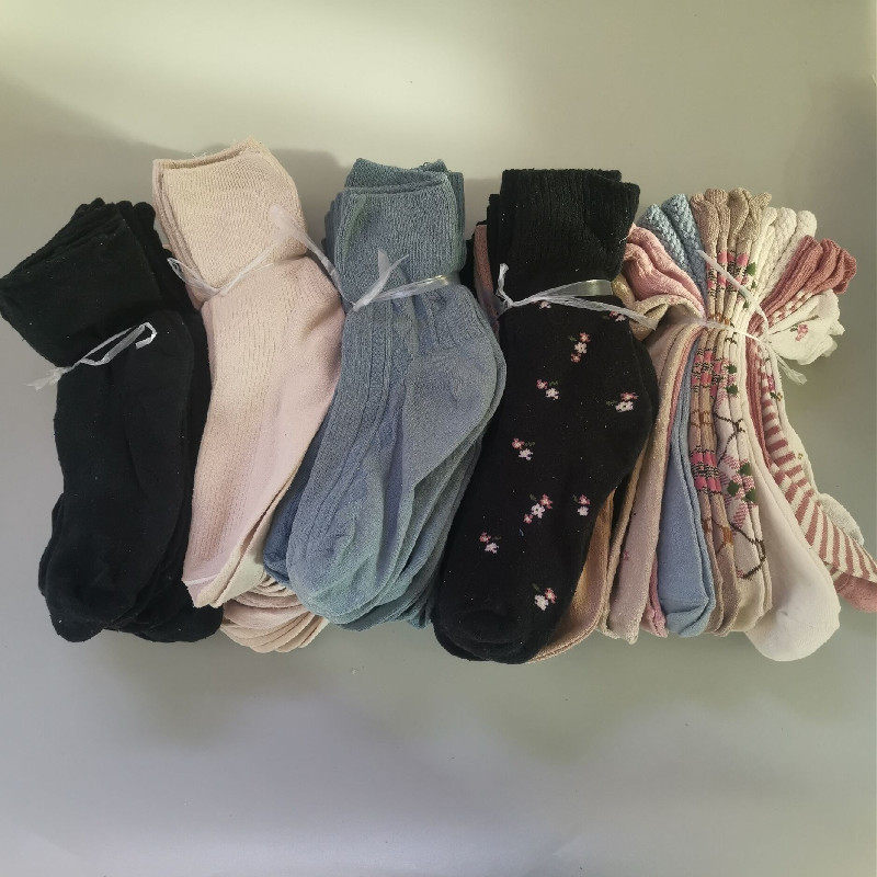 10双一组桑蚕丝油丝女中筒吸汗防臭保暖残次品处理绢丝油丝袜