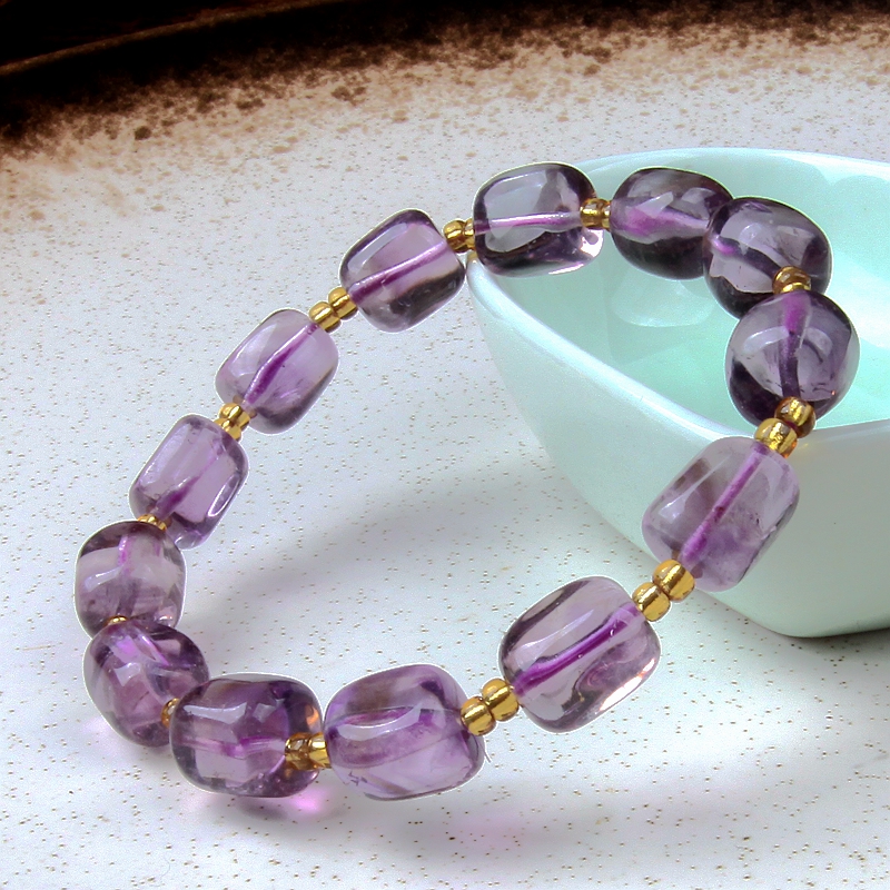 紫水晶手串紫罗兰