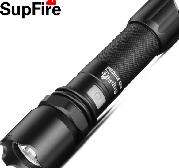 SupFire神火A10 手电筒强光可充电式袖珍微型家用USB迷你
