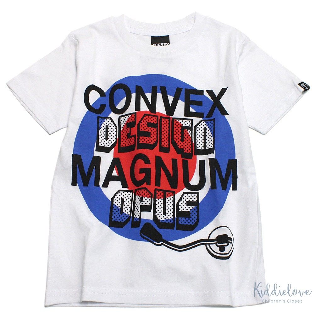 kiddielove 日本代购 童装 convex 纯棉字母圆形图案短袖t恤 21ss