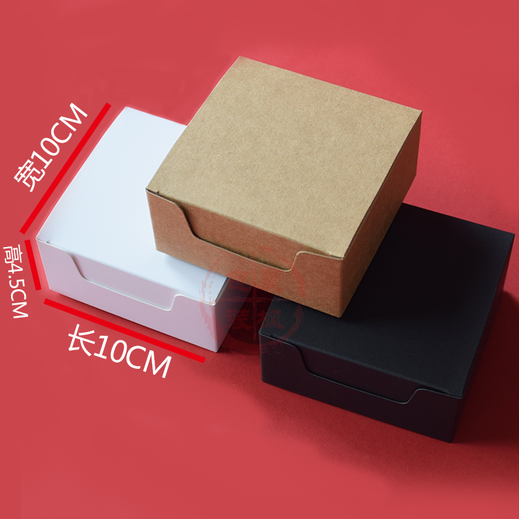通用现货牛皮纸包装盒小号牛轧糖 茶叶盒子印刷彩盒礼物盒定做