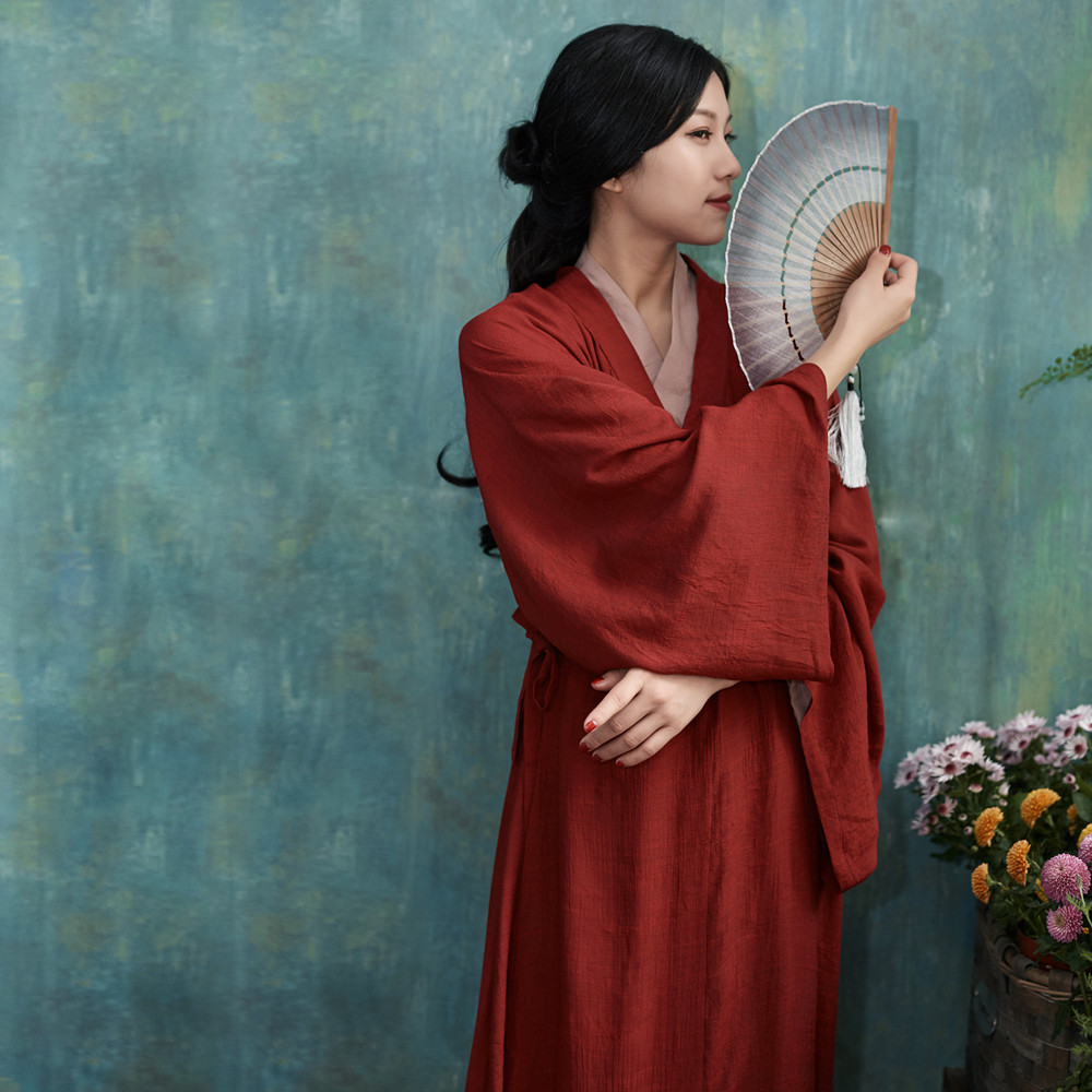 【华果】花木兰汉服直裾女原创传统交