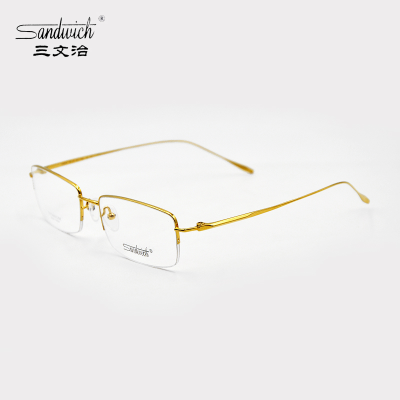 正品Sandwich三文治眼镜框男女款眼镜架纯钛近视眼镜框配镜S694
