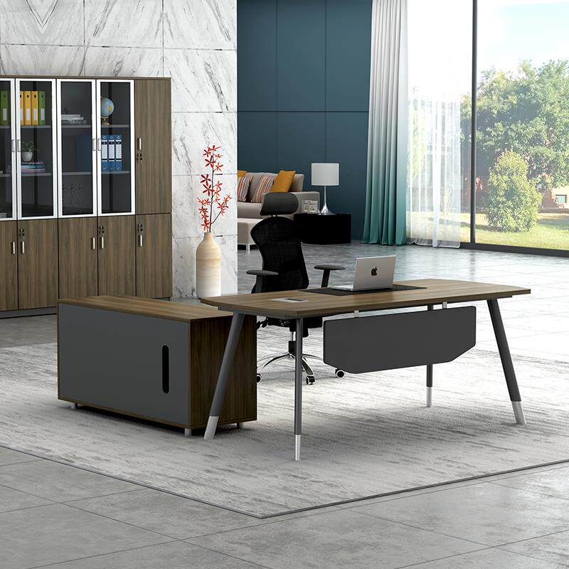 老板桌总裁桌大班台单人主管经理桌简约现代组合办公桌椅时尚家具