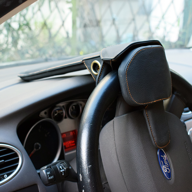 汽车方向盘锁防盗锁小汽车锁具车头把锁方向盘叶片防钻锁防盗芯