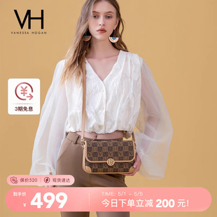 VH女包老花系列北岛方包新款时尚品牌设计斜挎包休闲通勤包单肩包