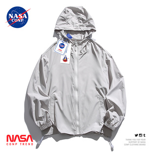NASA联名冰丝防晒衣upf50男士夏季防紫外线皮肤衣休闲防晒服女款