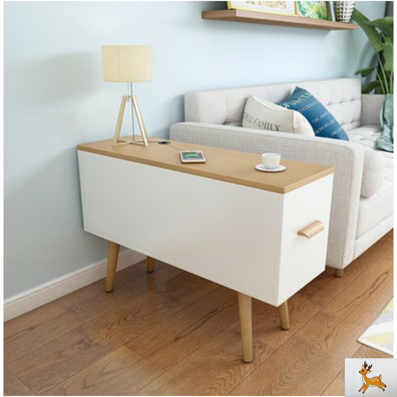 北欧边几沙发边柜小户型现代简约客厅侧边角柜多功能窄长储物柜子