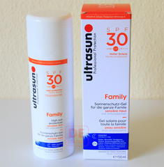 现货 U佳瑞士Ultrasun高效抗敏防晒霜150ml家庭型SPF30 新包装