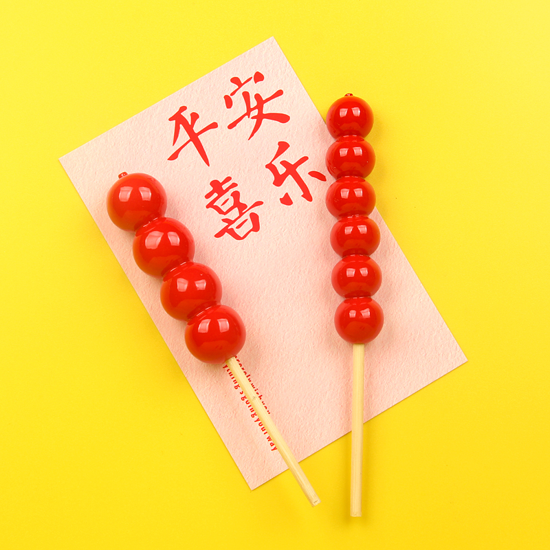 中国风特色仿真美食冰糖葫芦旅游纪念品创意冰箱贴伴手礼磁装饰贴