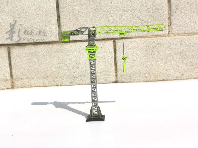 中联重科zoomlion 1:160 t7020-12 塔式起重机塔吊合金小比例模型