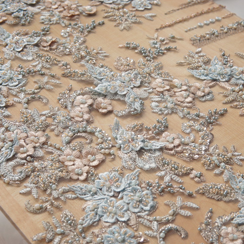 W25 original edition High fixed manual Nail bead three-dimensional Embroidery Jacobs location Embroidery Lei Sibu Fabric full dress Ingredientsin the Home Fabric , Cloth/Fabric/Manual diy Cloth fabric category - from Buy2taobao.com to provide professional Taobao agent buy service