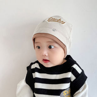 宝宝帽子春秋季套头帽6-12个月婴儿帽子可爱超萌1岁婴幼儿秋冬款