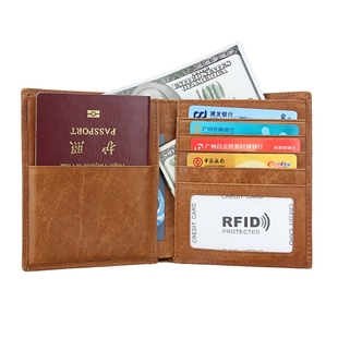 丹麦防盗刷出国留学旅行护照包袋多功能收纳包证件包护照夹卡包女