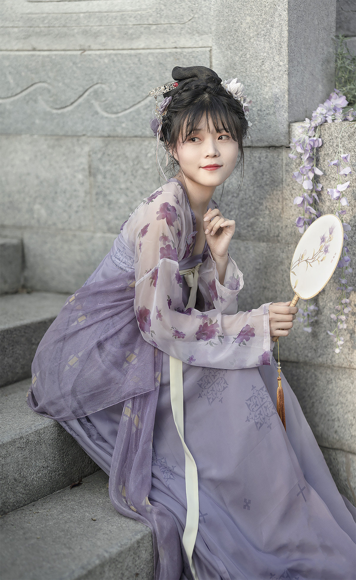 制齐胸复原一片式破裙印花对襟衫襦裙披帛夏季春晓已售400新品淘宝