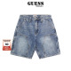 GUESS Originals 24年 男女同款拼接款牛仔短裤-M4GG40D4XY0