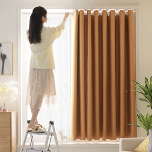 窗帘送伸缩杆全遮光