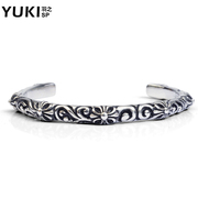 YUKI jewelry men''s bracelets titanium steel bracelet Western retro hipster personality nightclub accessory jewelry