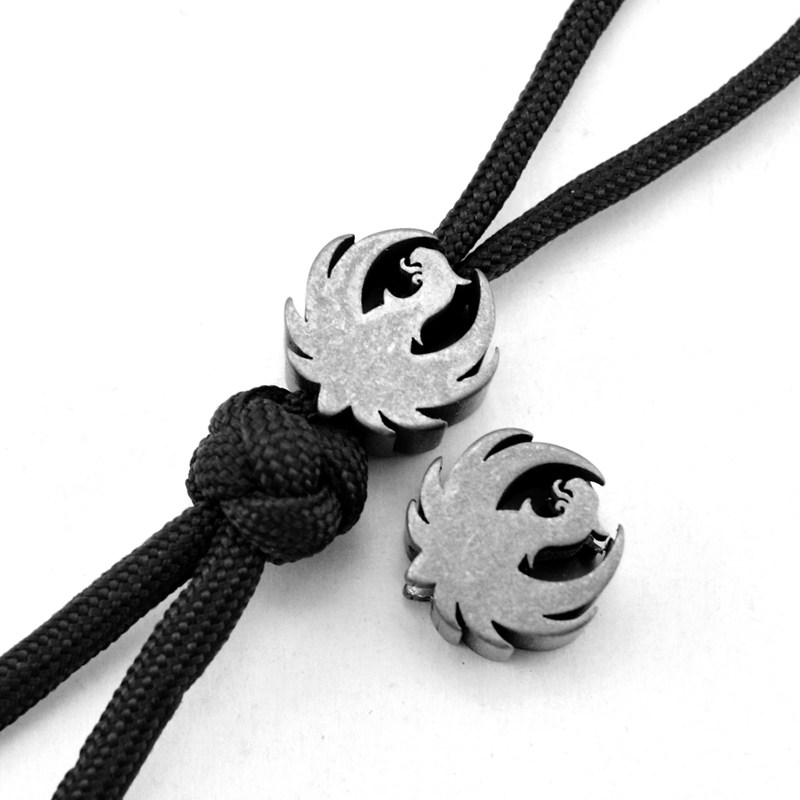 石洗刀坠 edc伞绳刀坠吊坠 钛合金刀坠 tc4刀坠吊坠 户外装备绳坠