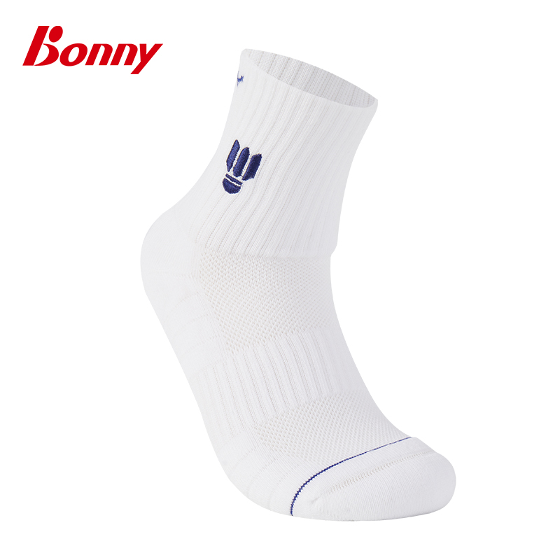 bonny波力SK-162专业运动袜加厚防滑耐磨羽毛球乒乓球袜子