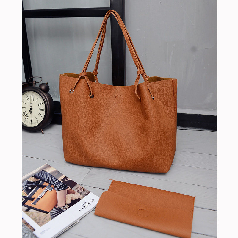 Buy Korean simple tote bag mother handbag large capacity shoulder bag