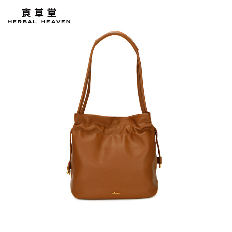 herbalheaven食草堂包包2021新款包包大容量真皮女通勤包zb136