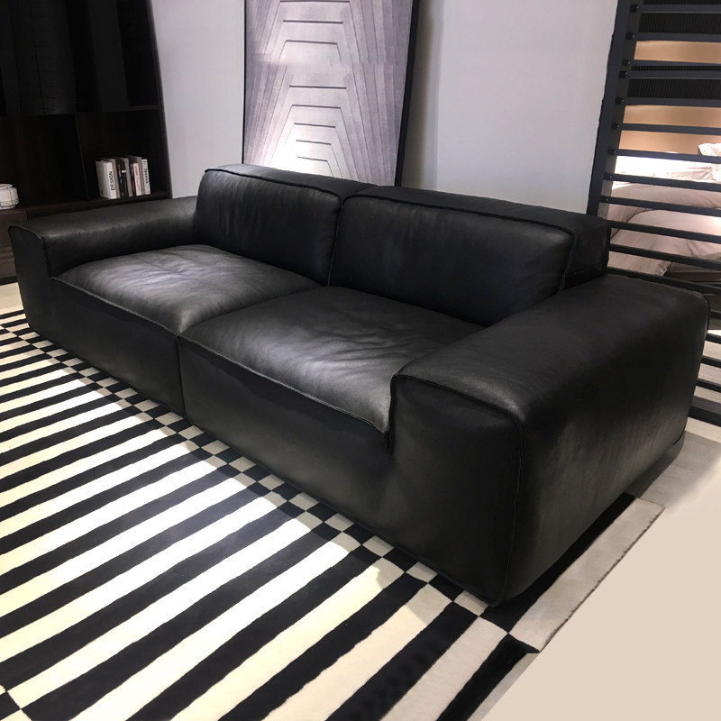 夏图md全皮沙发客厅组合真皮沙发进口原版超宽头层牛皮沙发3814