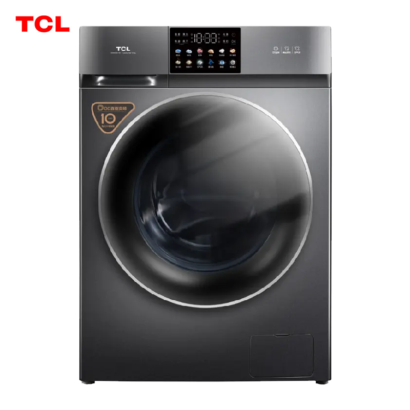 TCL G100T200-HD 10KG大容量直驱变频滚筒洗衣机触控洗烘一体智能