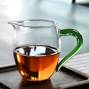 公道杯玻璃公杯茶漏一体分茶器加厚耐热大容量四方高档分茶杯套装
