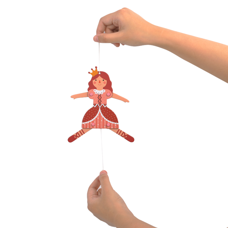 mideer弥鹿提线人偶拉线玩偶儿童创意diy手工圣诞节儿童玩具礼物