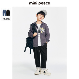 minipeace太平鸟童装儿童牛仔裤男童裤子春秋款老爹裤中大童长裤