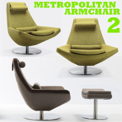 书房椅/休息椅/沙发椅/休闲椅/懒人躺椅Metropolitan Armchair 2