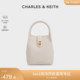 CHARLES&KEITH24春新品CK2-10671605菜篮子手提子母水桶包