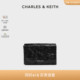 【618同价】CHARLES&KEITH新品CK2-80782348褶皱翻盖式斜挎小方包