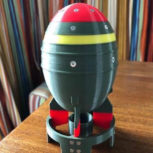 原子弹核弹模型二战美军小男孩广岛原子弹玩具胖子长崎塑料等比例