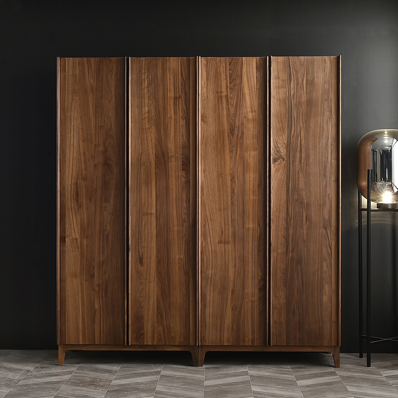 家具衣柜更新时间:2022年03月26日爱绿居北美黑胡桃木实木衣柜整体大