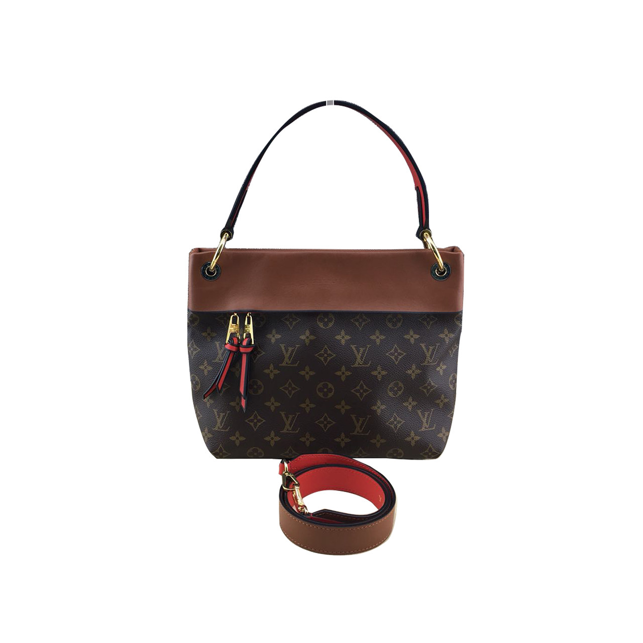 [9.8新]路易威登lv女士tuileries老花手提单肩包