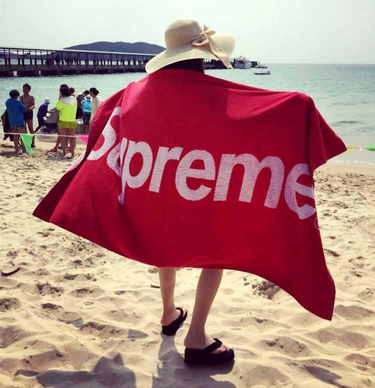 supreme浴巾家用纯棉吸水男女个性大号潮牌学生毛巾大号柔软大人在类目 居家布艺, 毛巾/浴巾/浴袍, 浴巾中 - 来自Buy2taobao.com提供专业的淘宝代购服务