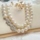 天然巴洛克珍珠项链时尚圆形颈链纯银万能扣锁骨送妈妈母情节礼物