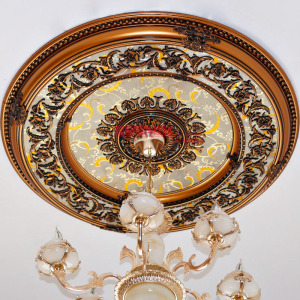 欧式灯盘灯池装饰造型 客厅天花板装饰吊顶材料 雕花吊灯灯盘圆形