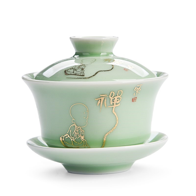 家用宫廷古代茶杯复古带盖碗茶碗喝茶喝水大号单个盖碗茶中国盖子在类目 餐饮具, 茶具, 盖碗中 - 来自Buy2taobao.com提供专业的淘宝代购服务